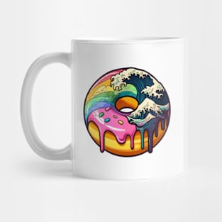 Donut Great Wave Ukiyo-E Mug